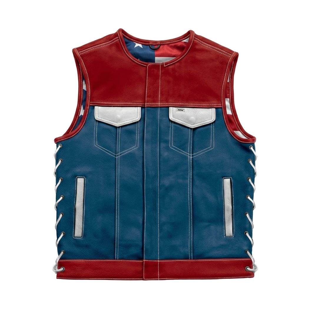 Independence Day Men's Club Style Vest Custom Builder First Manufacturing Company