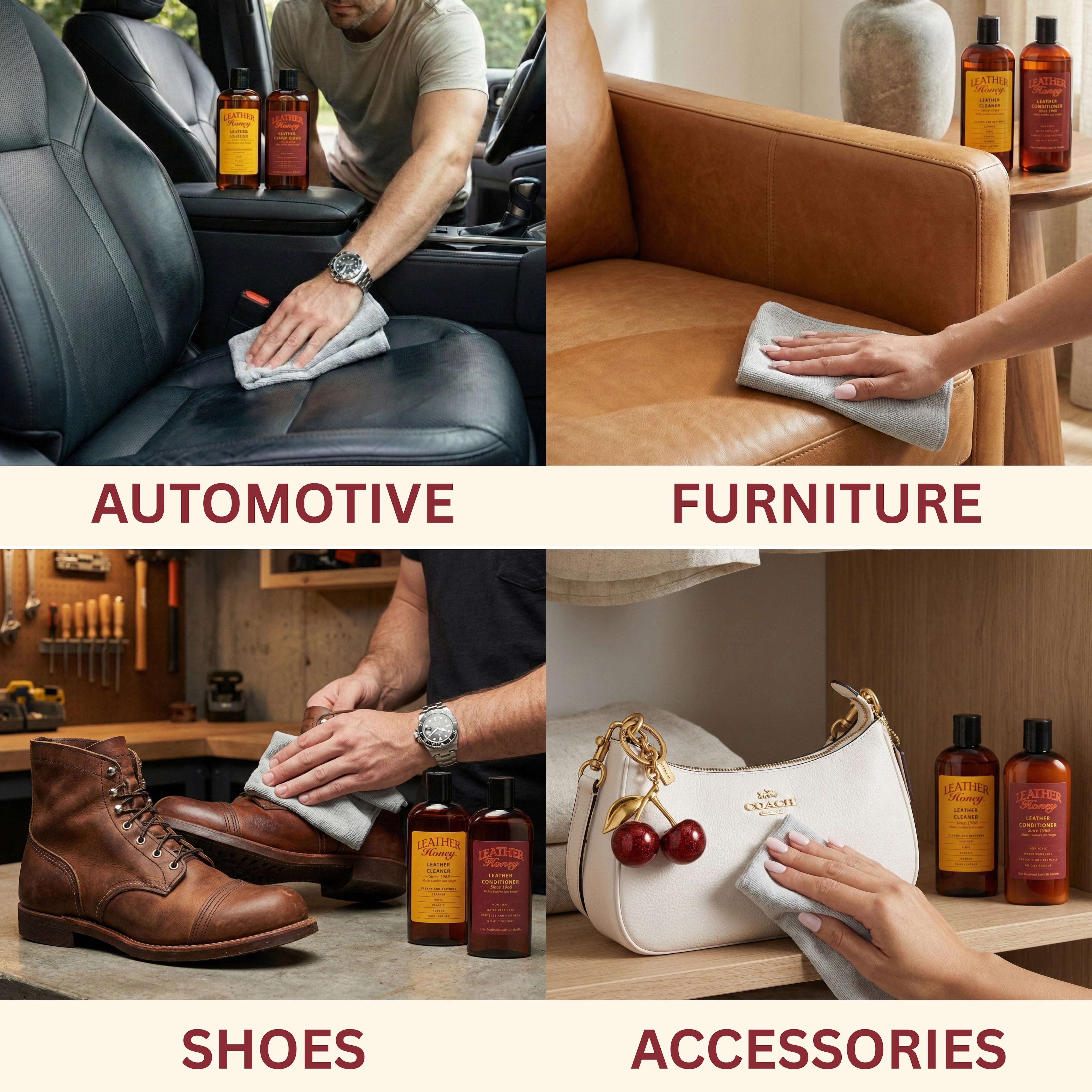 Large Leather Care Kit Leather Care Leather Honey