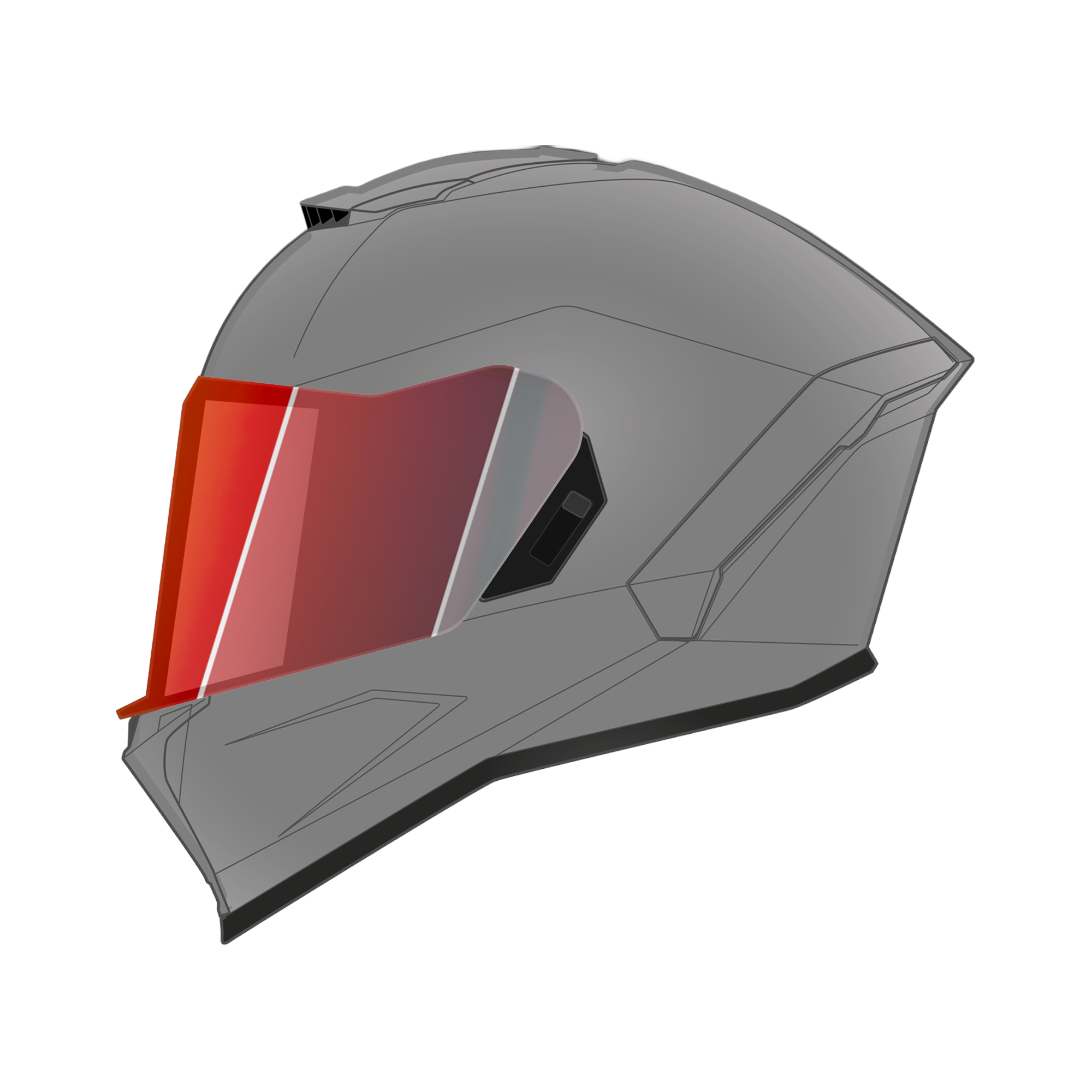 Viper Shield Outer- Photochromic Red VIPER SHIELDS Daytona Helmets