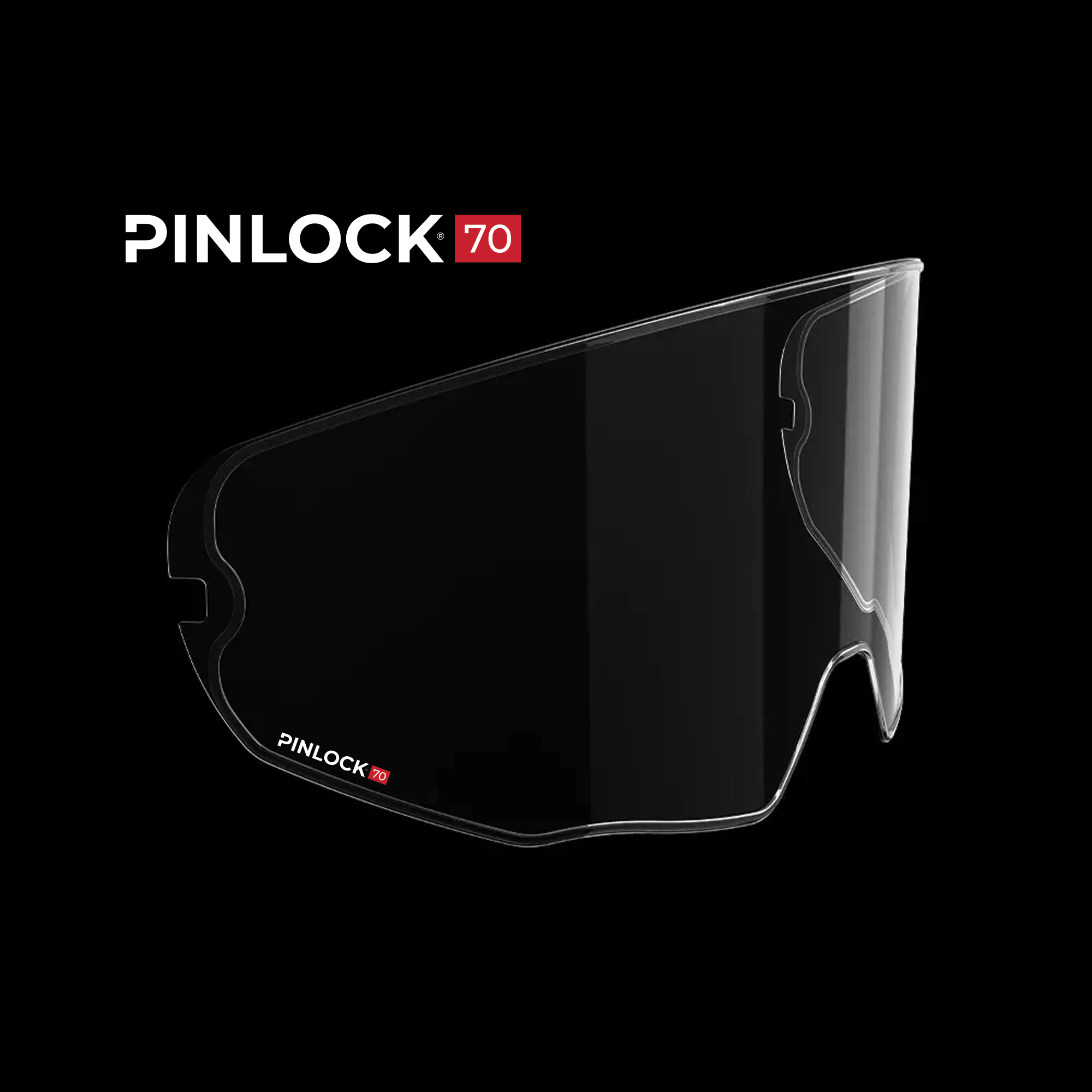 Pinlock 70 Lens- Detour And Glide Replacement Shield- Clear PINLOCK LENS Daytona Helmets