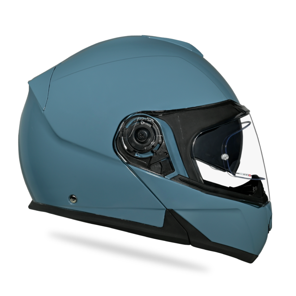 Daytona Glide Modular Motorcycle Helmet - DOT Approved, Bluetooth Ready, Dual Visor, Men/Women/Youth- Shark Blu GLIDE Daytona Helmets