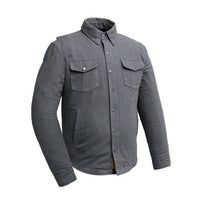 The Moto Shirt - Recycled Canvas  First Manufacturing Company Gray S 