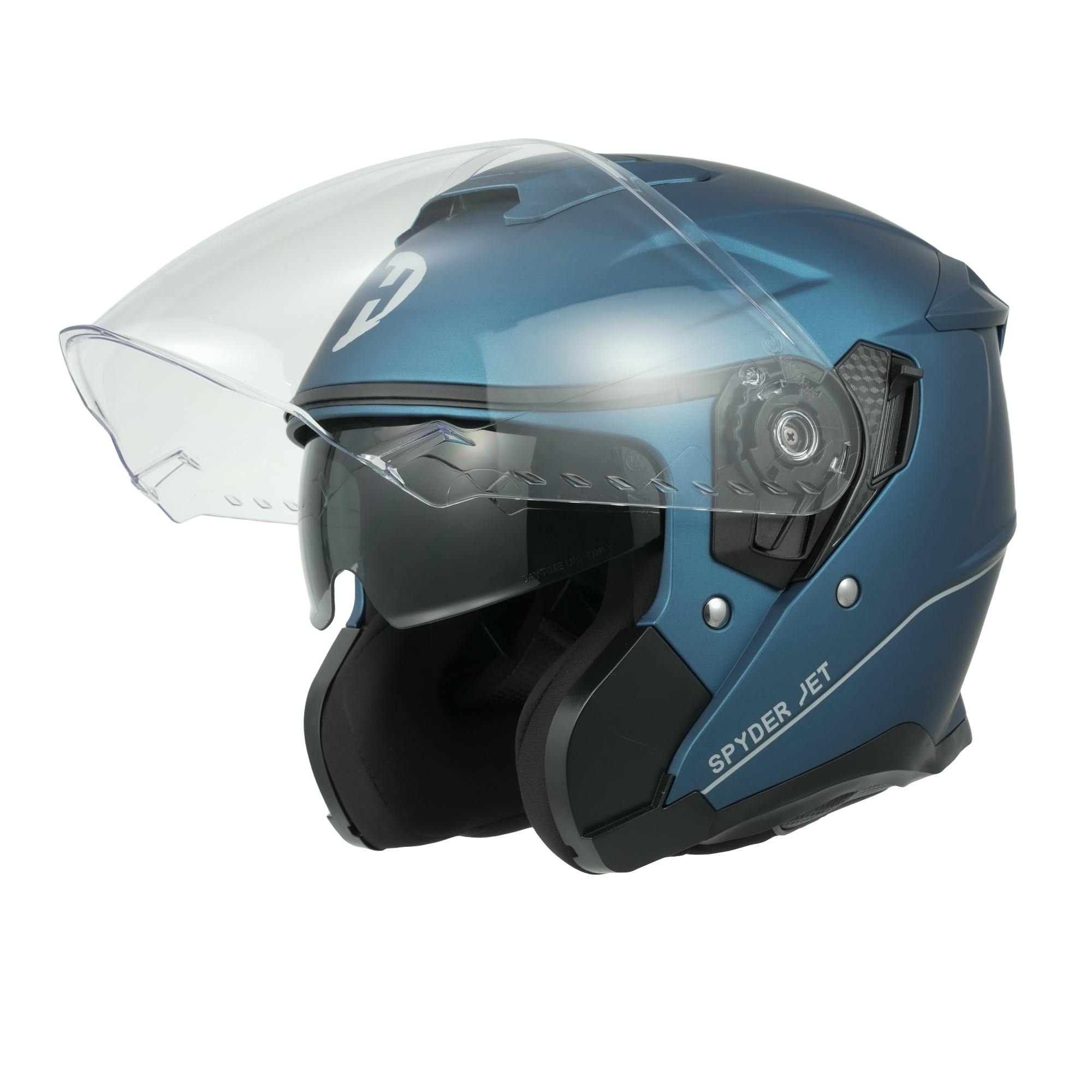 D.O.T. & ECE Daytona Spyder Jet- Dull Blue JET Daytona Helmets