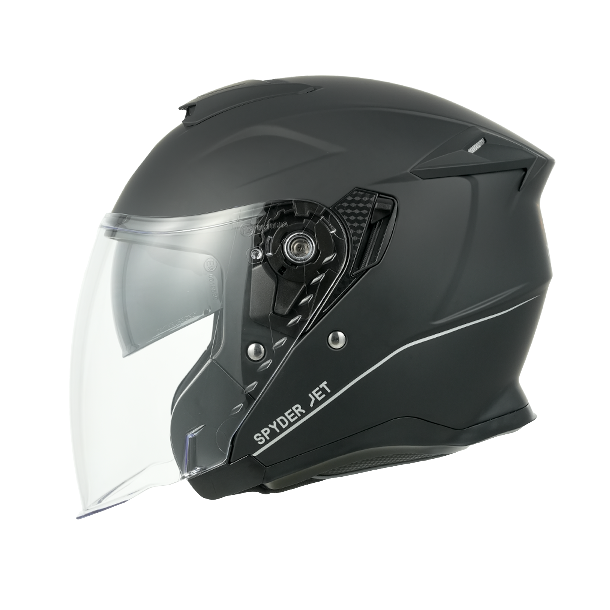 D.O.T. & ECE Daytona Spyder Jet- Dull Black JET Daytona Helmets