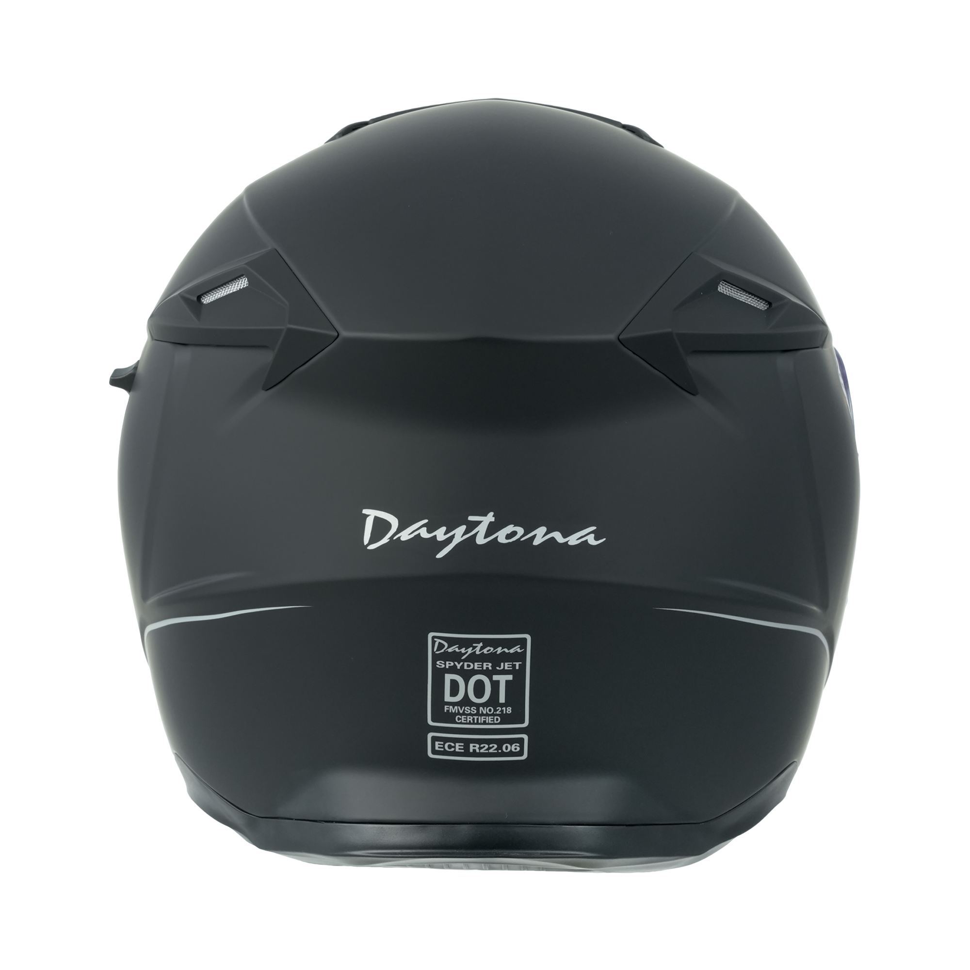 D.O.T. & ECE Daytona Spyder Jet- Dull Black JET Daytona Helmets