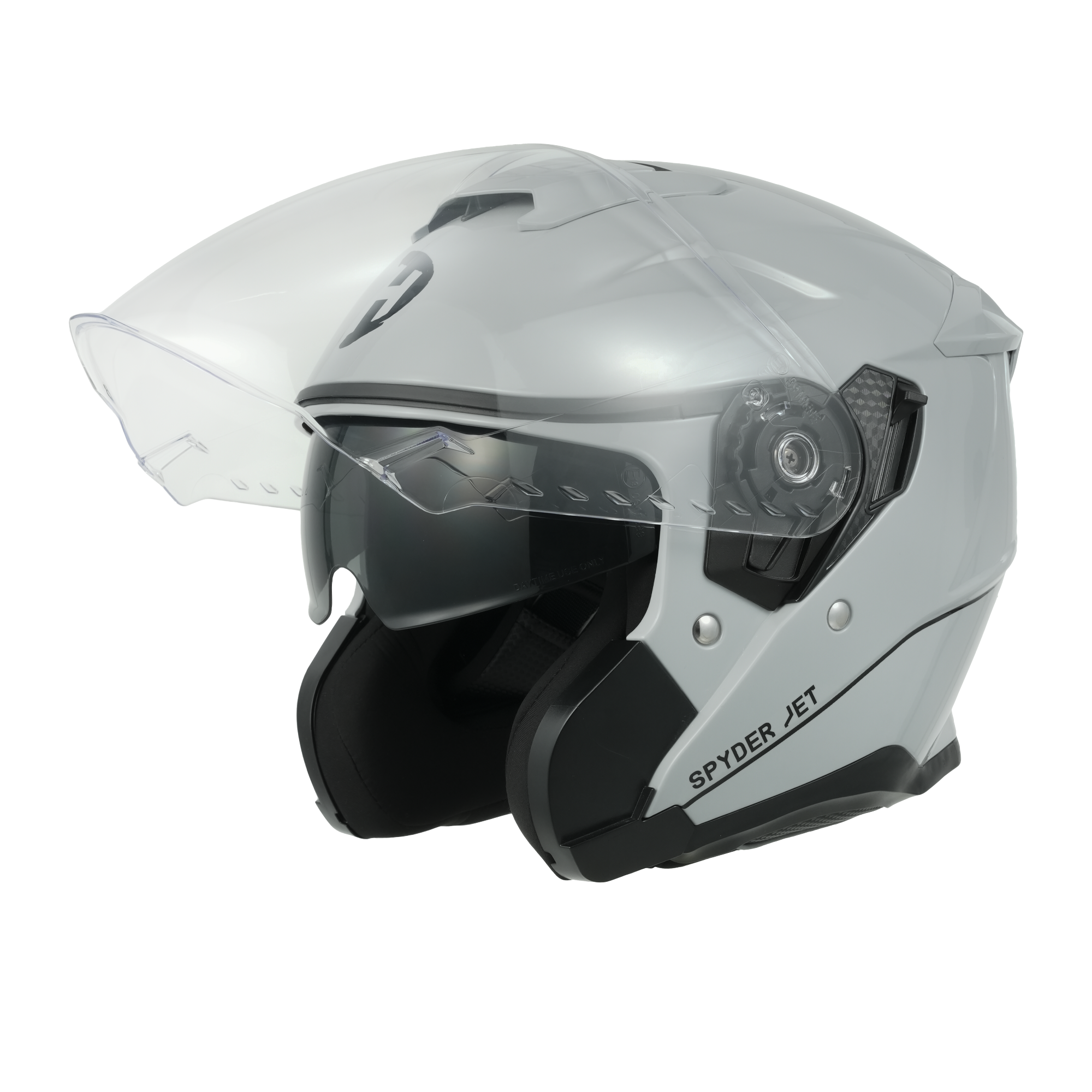 D.O.T. & ECE Daytona Spyder Jet- Cool Grey JET Daytona Helmets