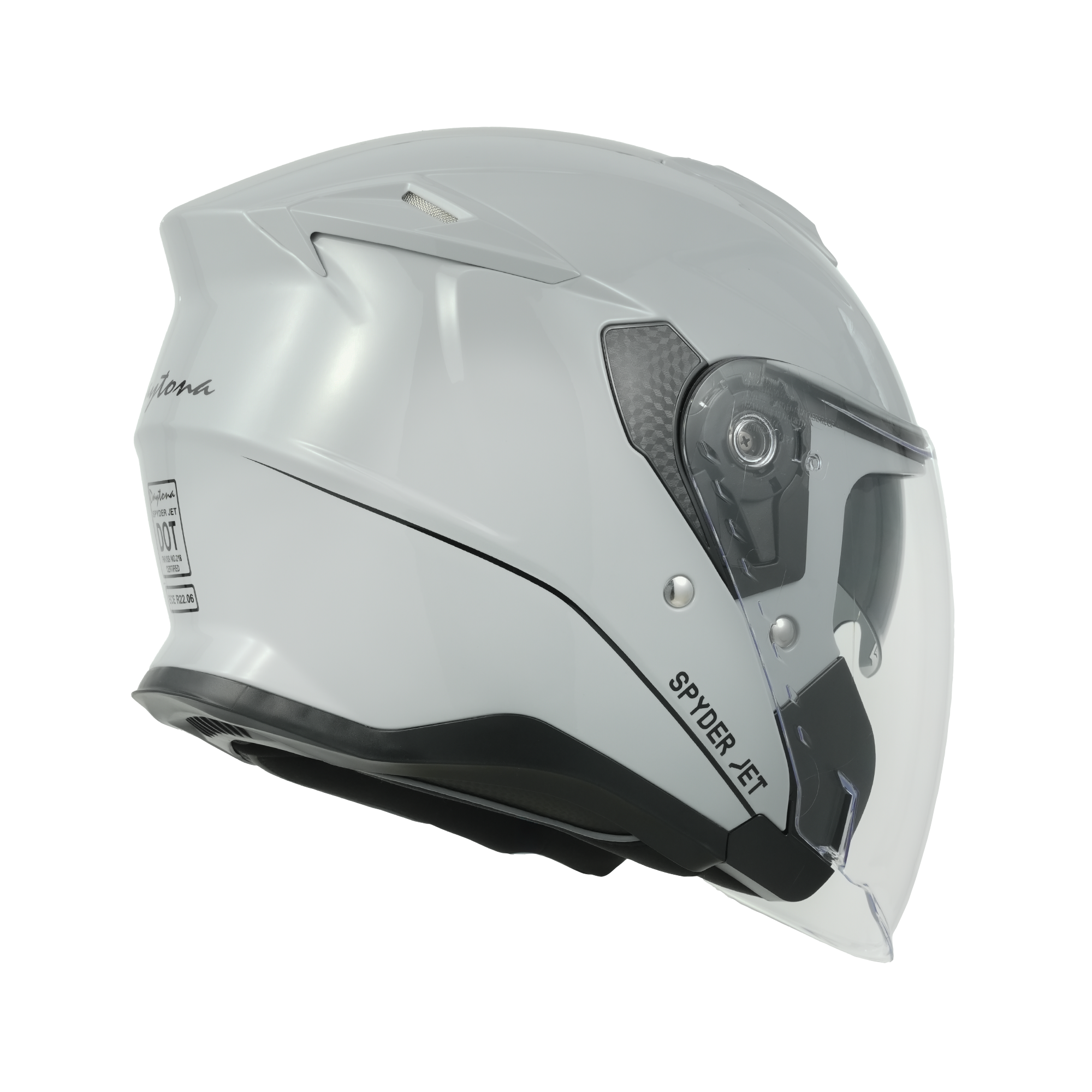 D.O.T. & ECE Daytona Spyder Jet- Cool Grey JET Daytona Helmets