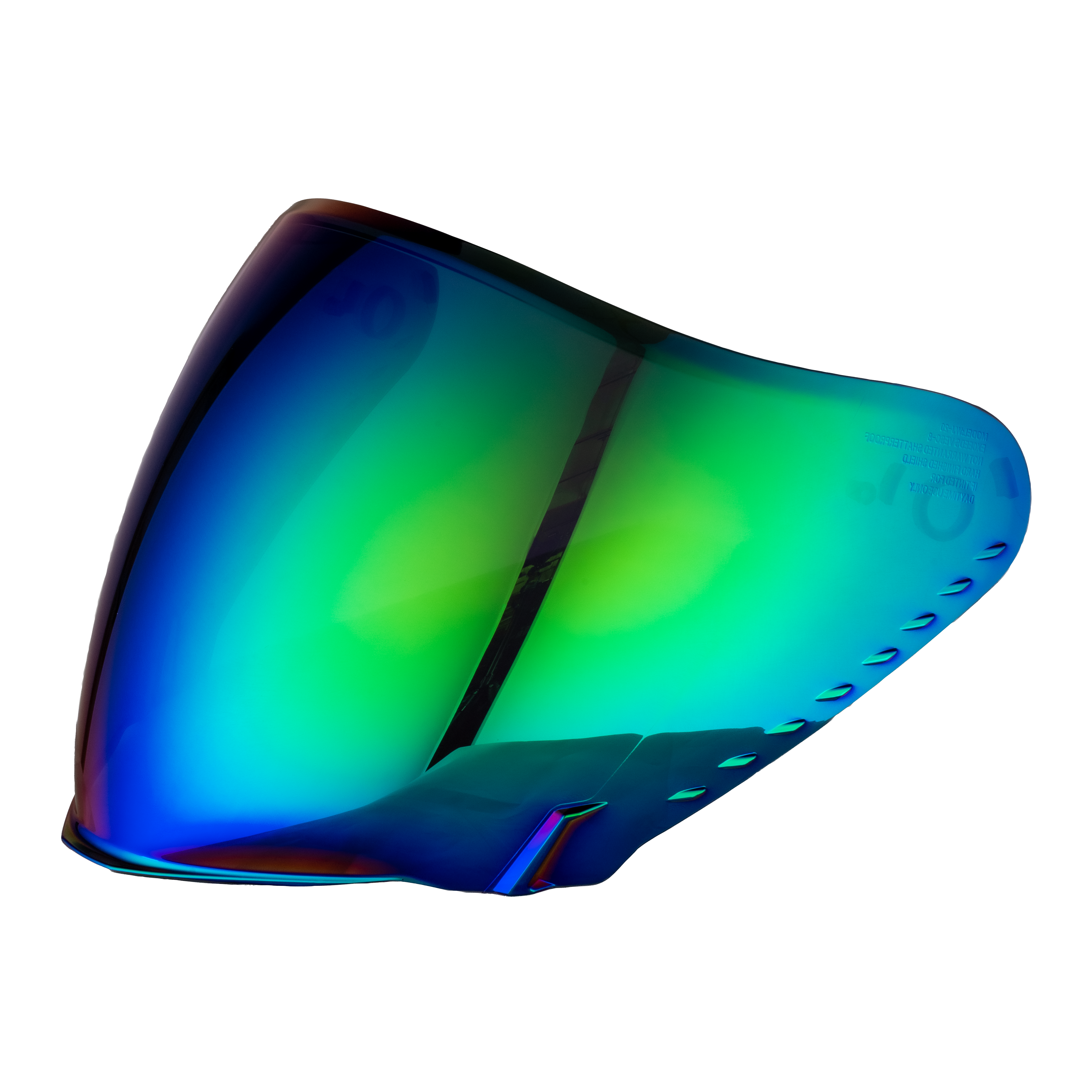 Spyder Jet Shield Outer- Green SPYDER JET SHIELDS Daytona Helmets