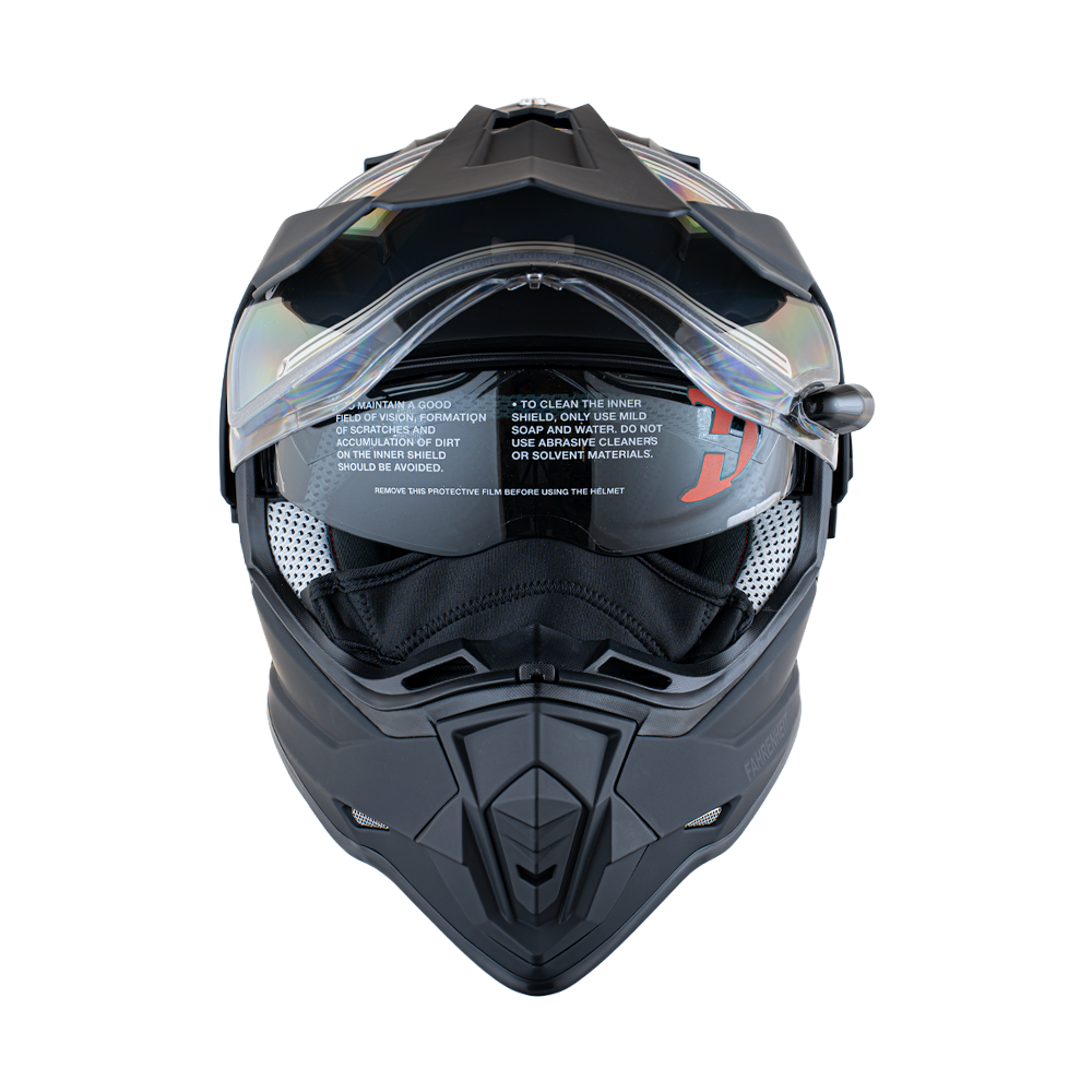 D.O.T. Daytona Fahrenheit- Dull Black FAHRENHEIT Daytona Helmets