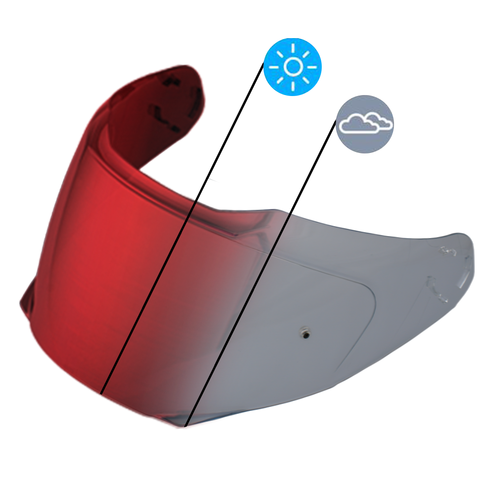 Glide Shield Outer- Photochromic Red GLIDE SHIELDS Daytona Helmets