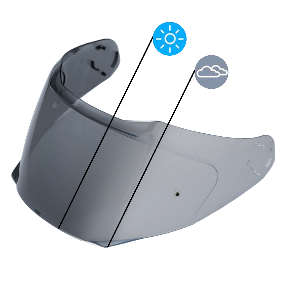Glide Shield Outer- Photochromic Smoke GLIDE SHIELDS Daytona Helmets