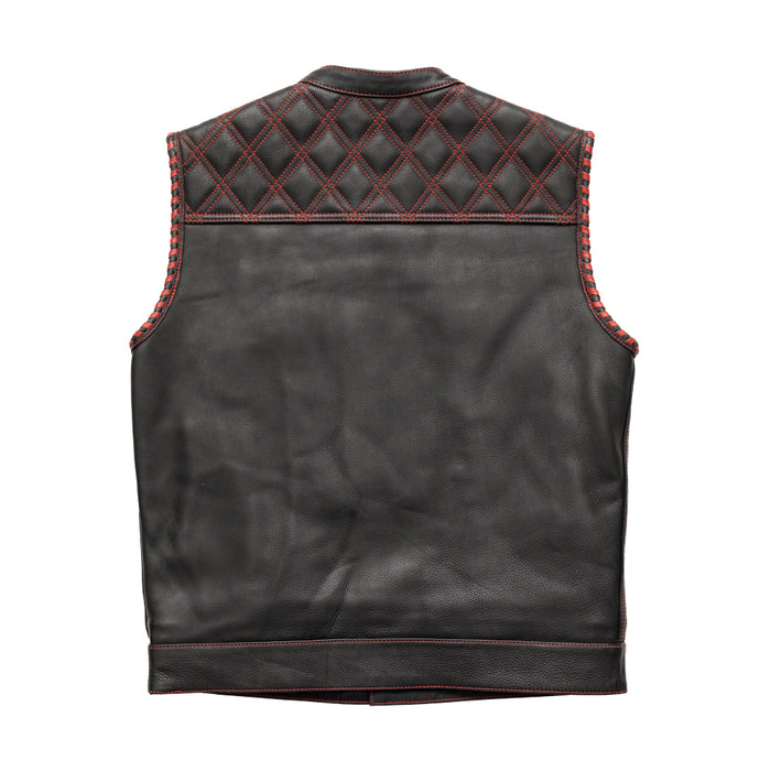 Sinister - Men's Motorcycle Leather Vest Men's Leather Vest First Manufacturing Company   