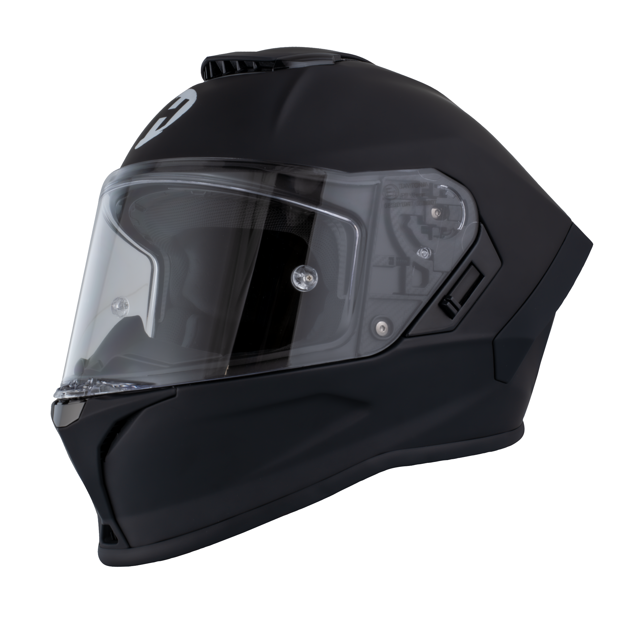 D.O.T. & ECE Daytona Viper- Dull Black VIPER Daytona Helmets
