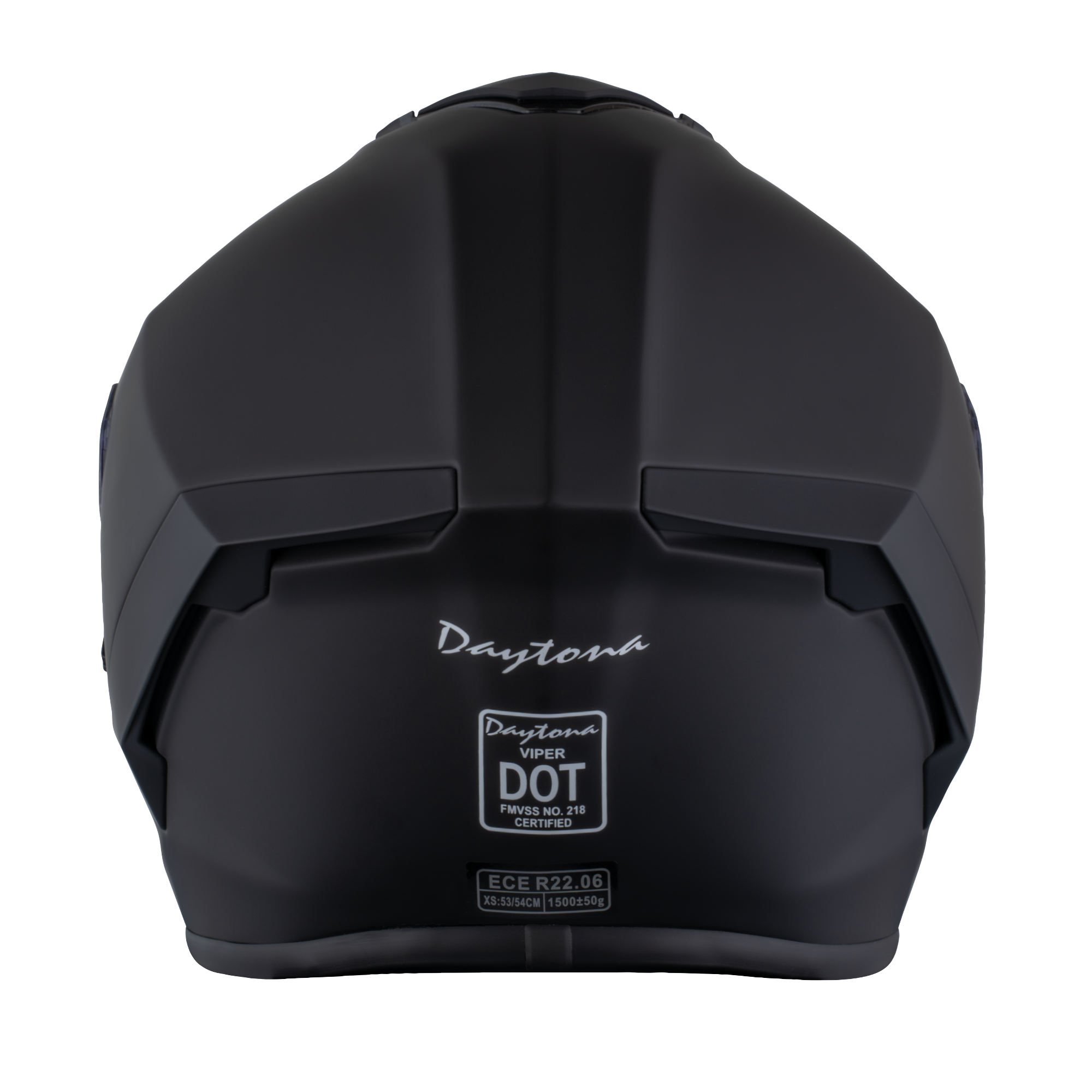 D.O.T. & ECE Daytona Viper- Dull Black VIPER Daytona Helmets