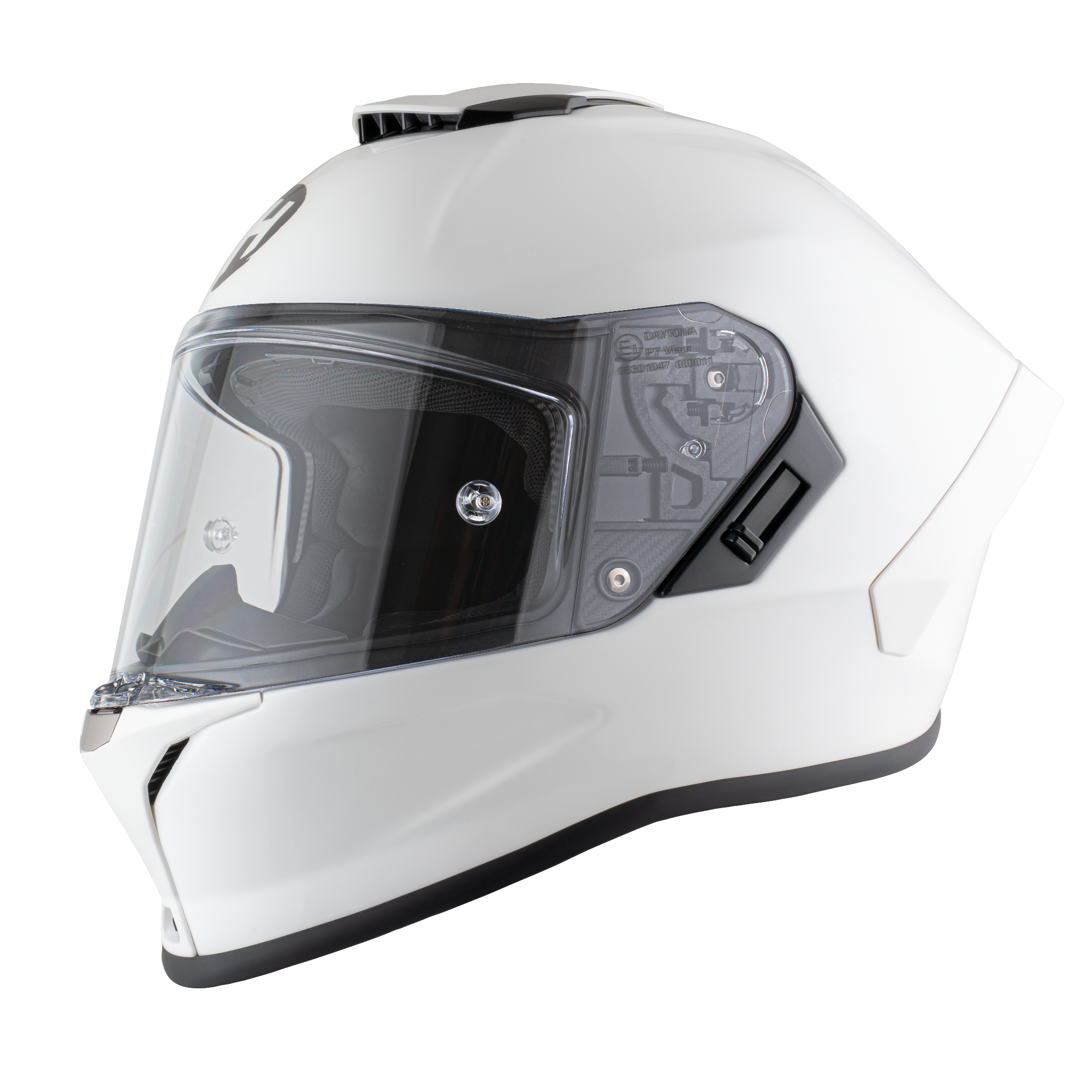 D.O.T. & ECE Daytona Viper- Hi-Gloss White VIPER Daytona Helmets
