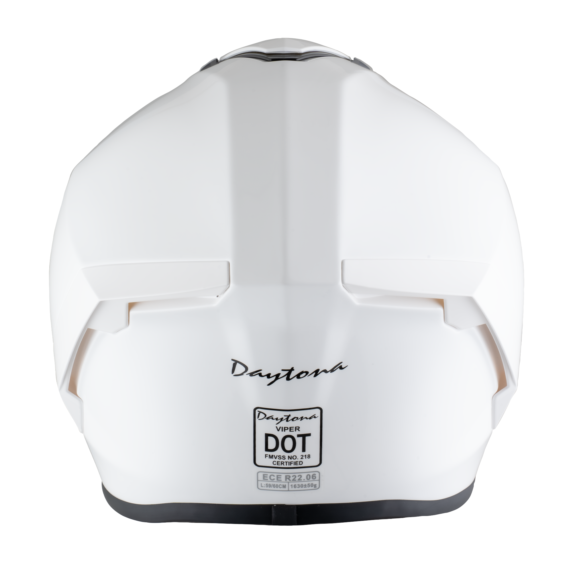 D.O.T. & ECE Daytona Viper- Hi-Gloss White VIPER Daytona Helmets
