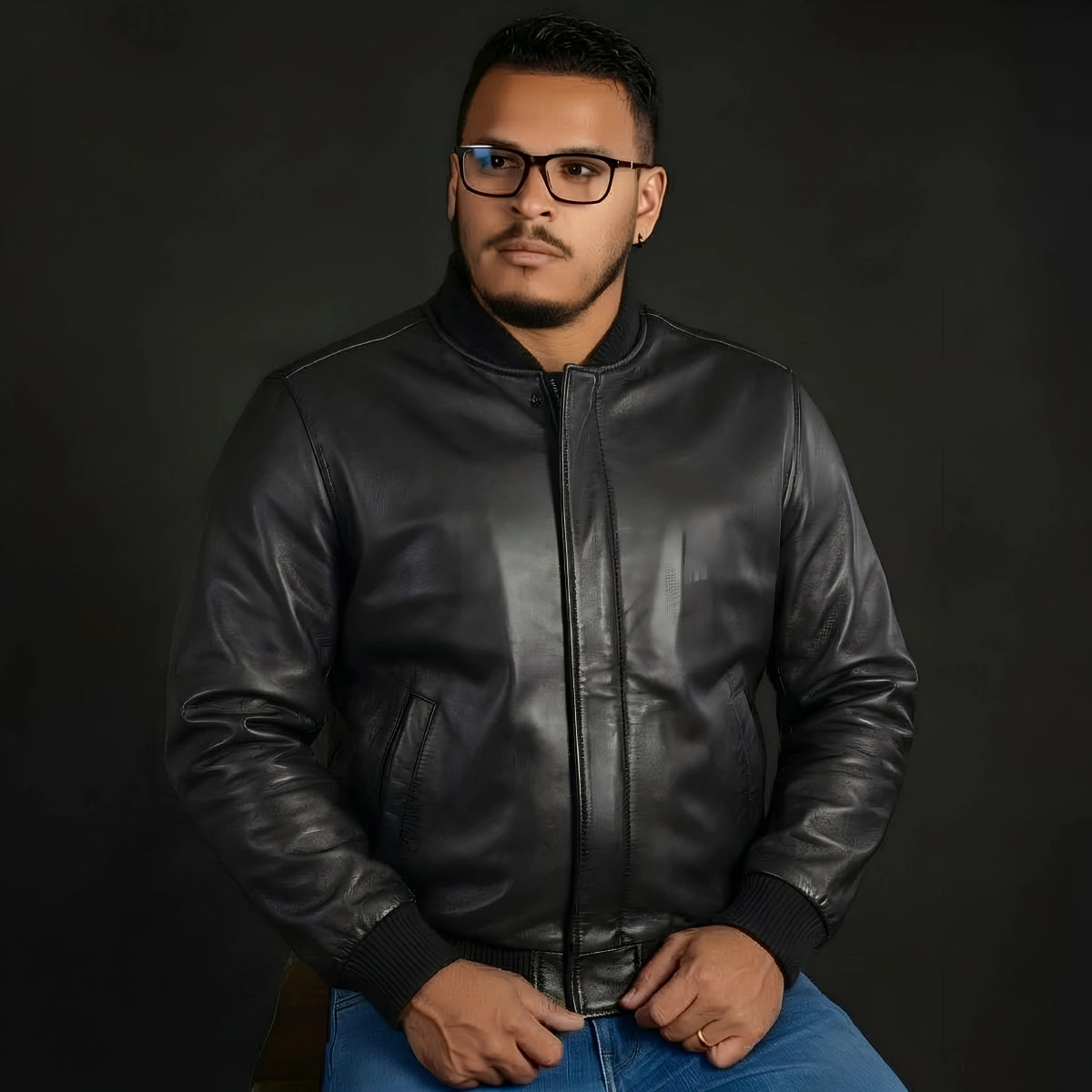 Willie Men's Motorcycle Leather Jacket Men's Leather Jacket Jackets