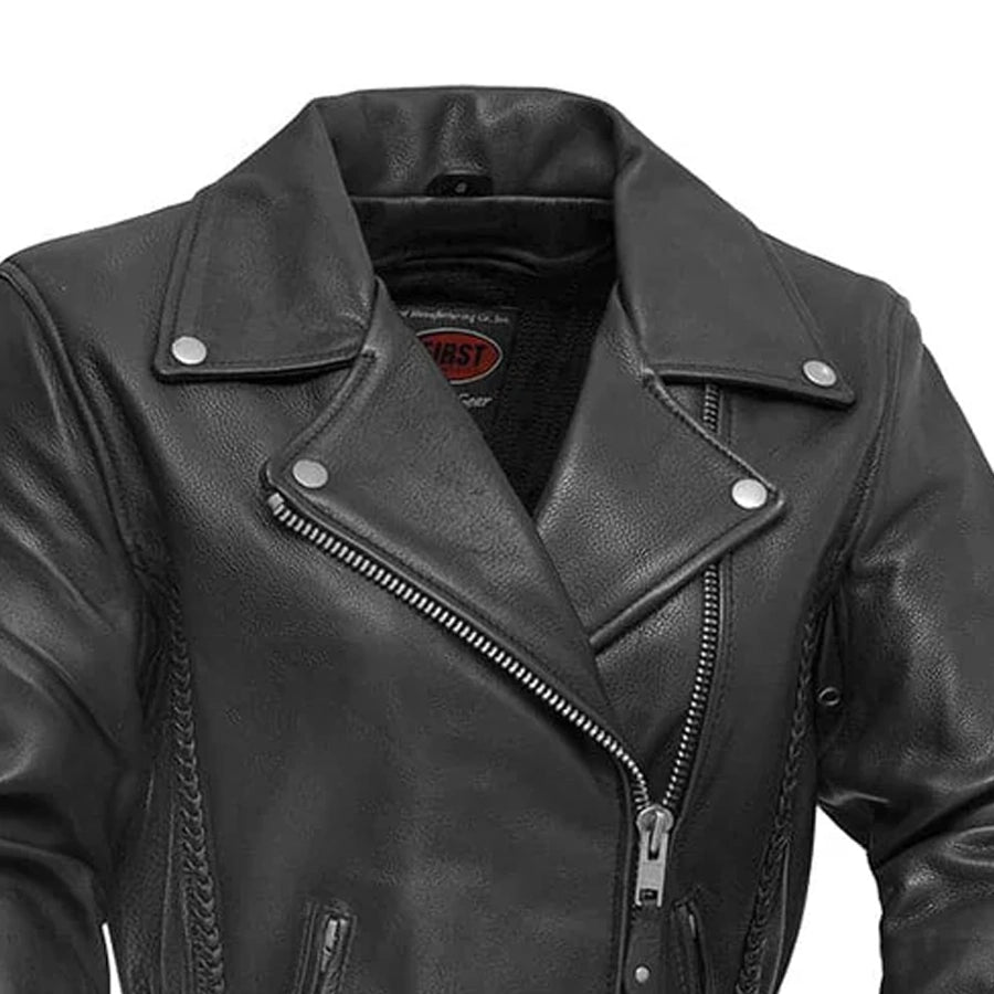 Allure Women's Motorcycle Leather Jacket Women's Leather Jacket Jackets