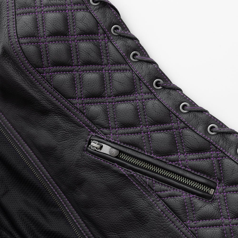 Bandida Women's Motorcycle Leather Vest Women's Leather Vest Vests