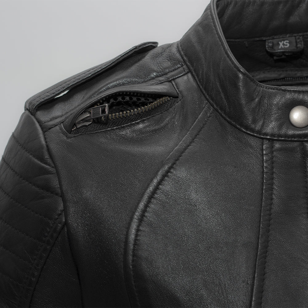 Biker - Women's Motorcycle Leather Jacket Women's Leather Jacket Jackets