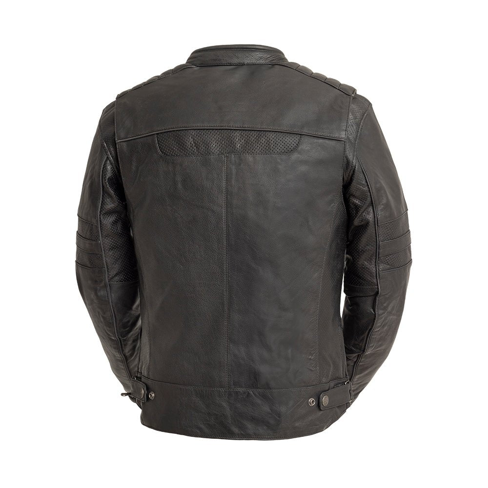 BiTurbo - Men's Leather Motorcycle Jacket Men's Leather Jacket Jackets