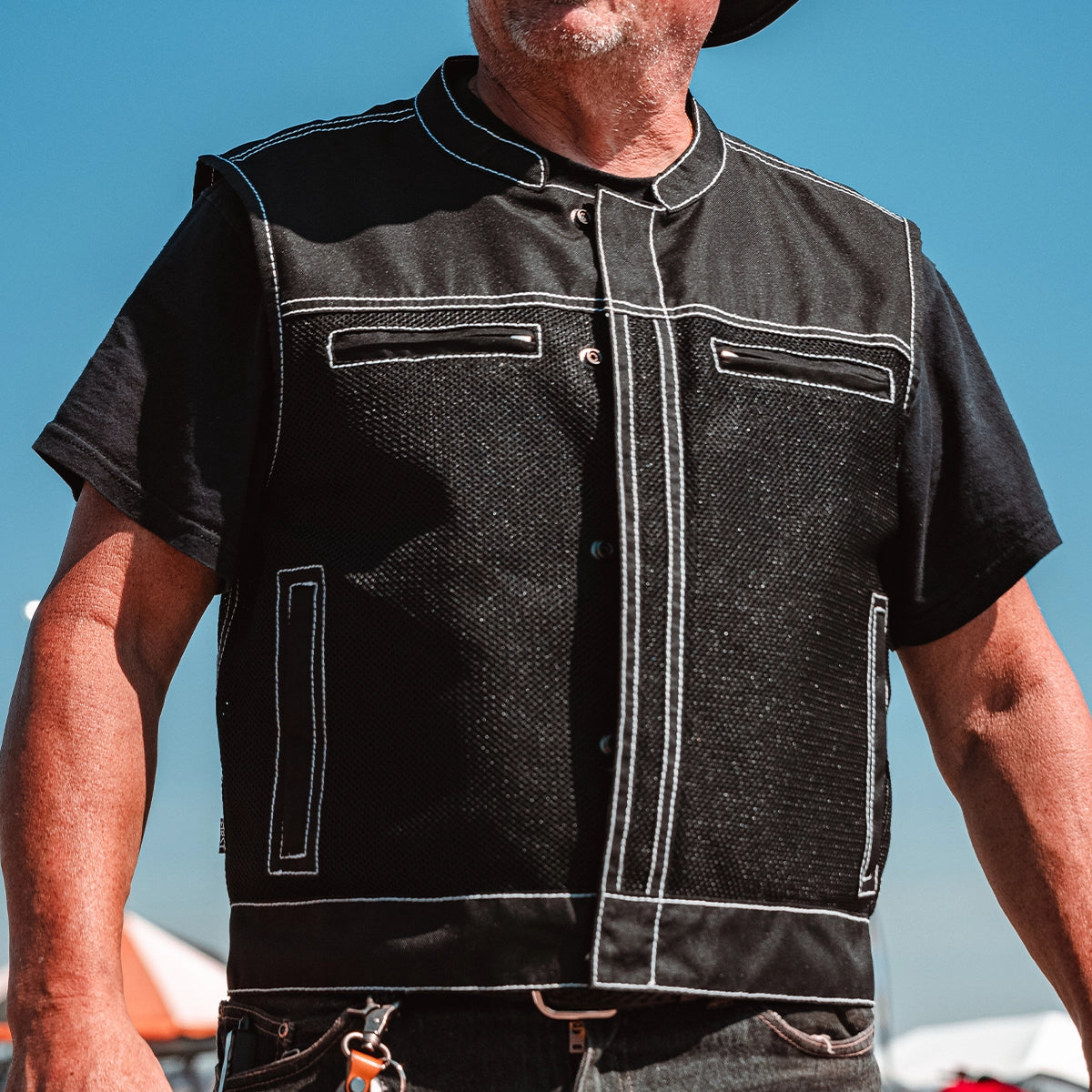 Lowrider Moto Mesh Men's Motorcycle Vest
