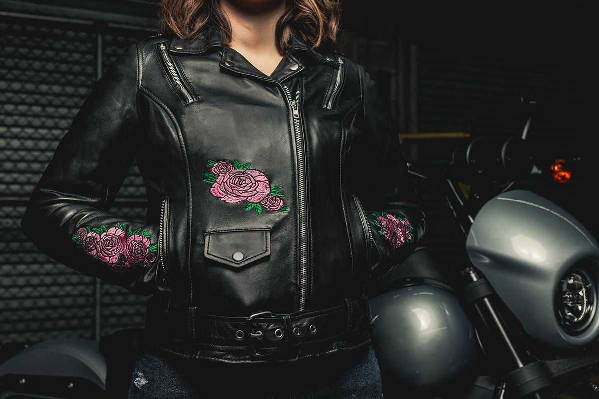Bloom - Women's Motorcycle Leather Jacket Women's Leather Jacket Jackets