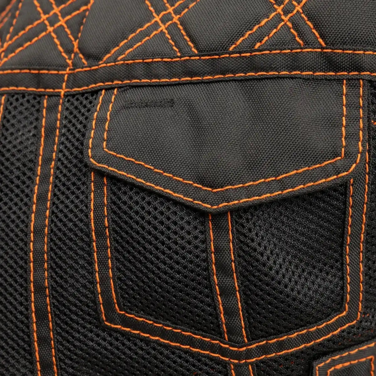 Bonnie Moto Mesh Women's Motorcycle Vest - Diamond Quilt Women's Moto Mesh Vest Vests