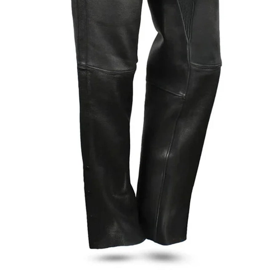 Bully - Unisex Leather Motorcycle Chaps Chaps First Manufacturing Company