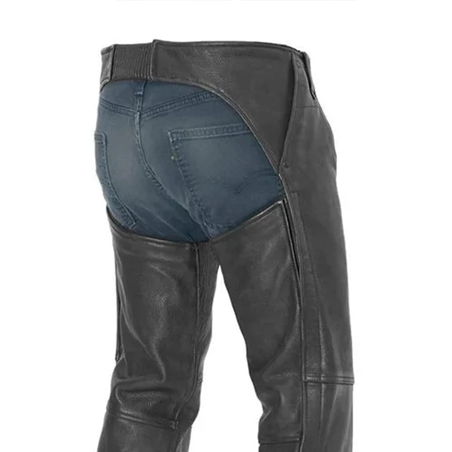 Bully - Unisex Leather Motorcycle Chaps Chaps First Manufacturing Company