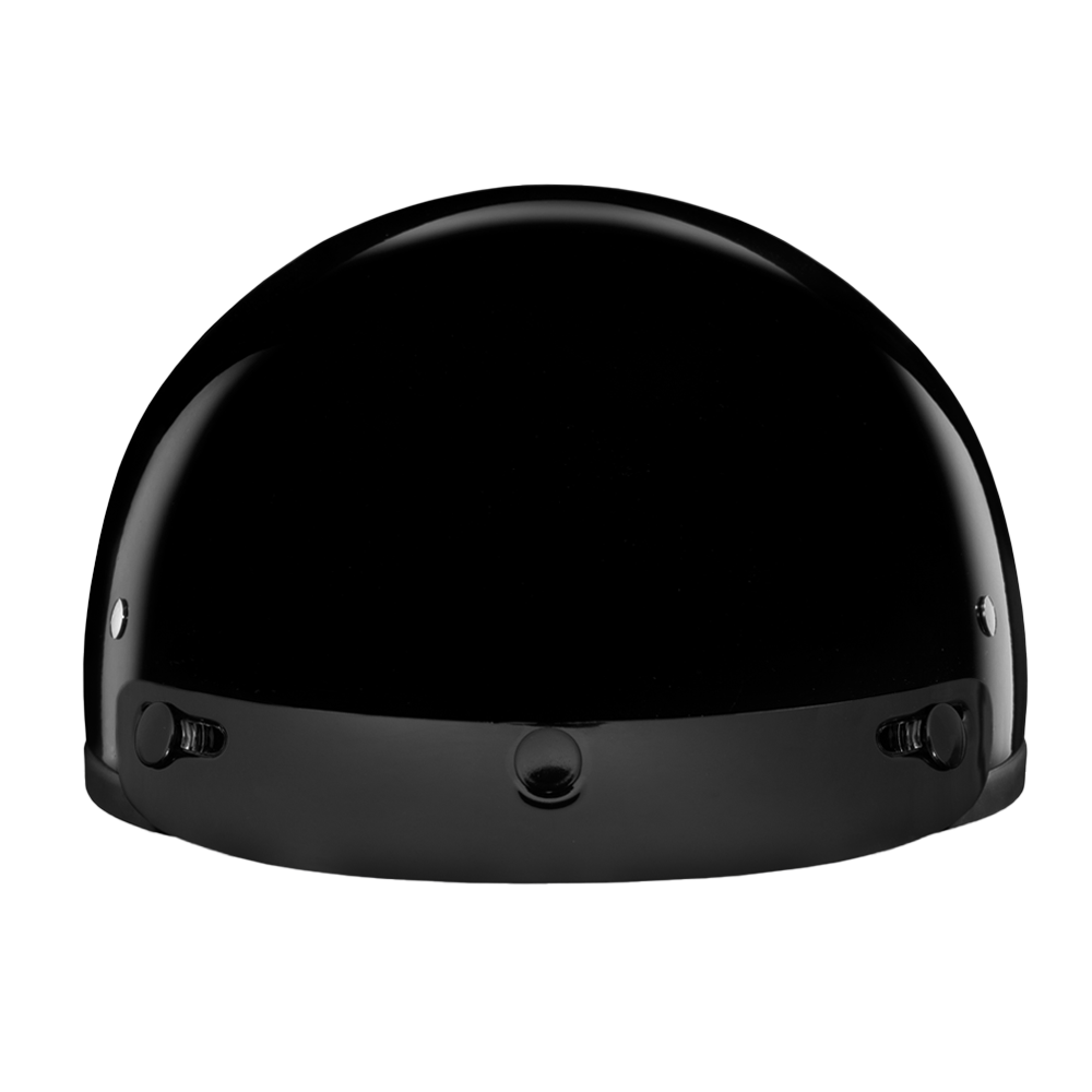 D.O.T. Daytona Skull Cap Jr.- Hi-Gloss Black CHILDRENS Daytona Helmets
