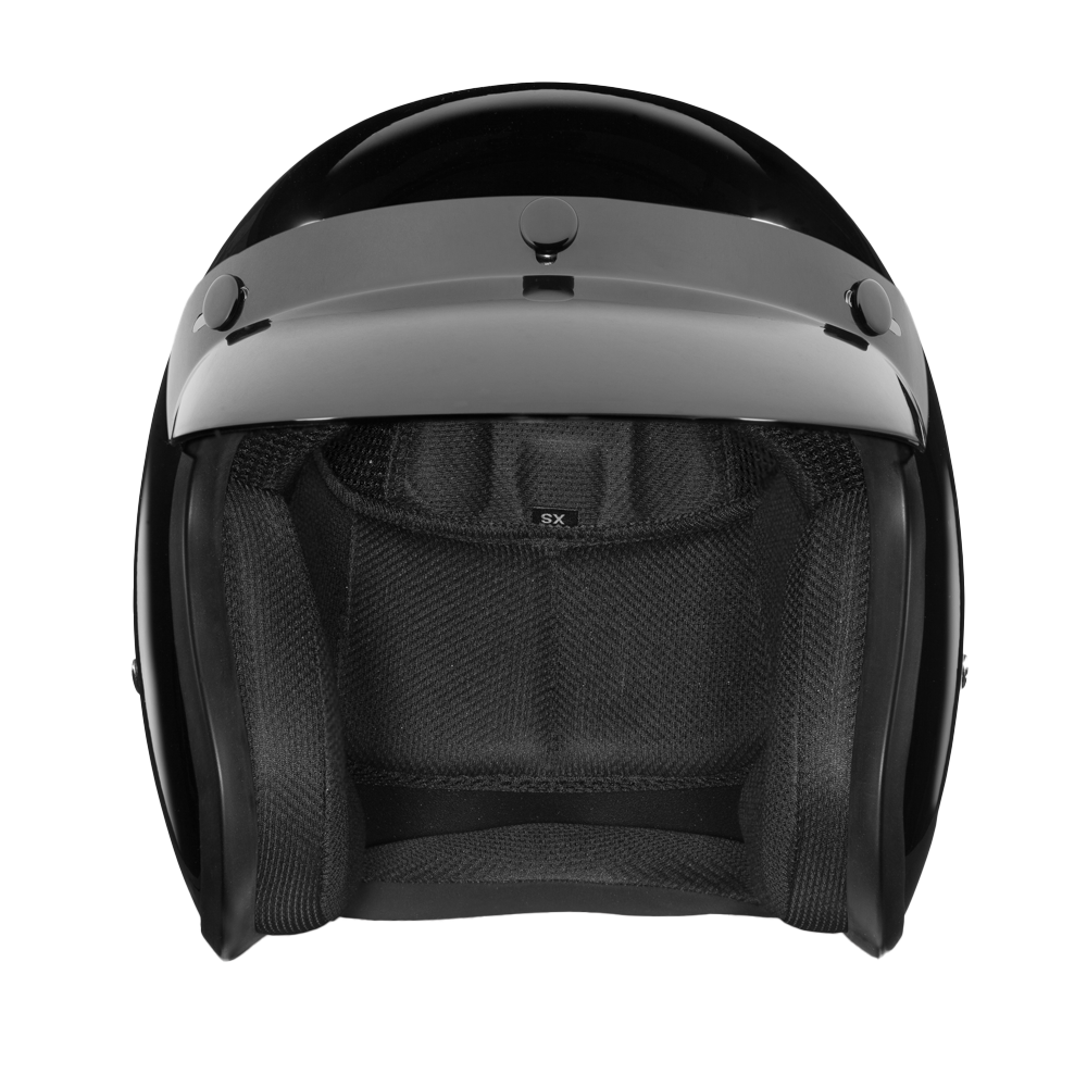 D.O.T. Daytona Cruiser Jr.- Hi-Gloss Black CHILDRENS Daytona Helmets