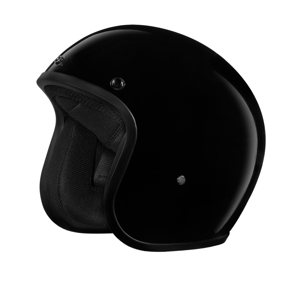 D.O.T. Daytona Cruiser Jr.- Hi-Gloss Black CHILDRENS Daytona Helmets