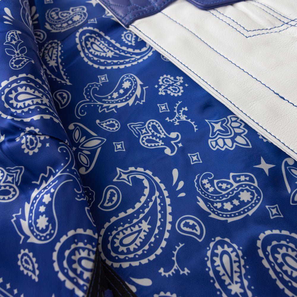 Cobalt - Women's Motorcycle Leather Vest - Limited Edition Factory Customs First Manufacturing Company