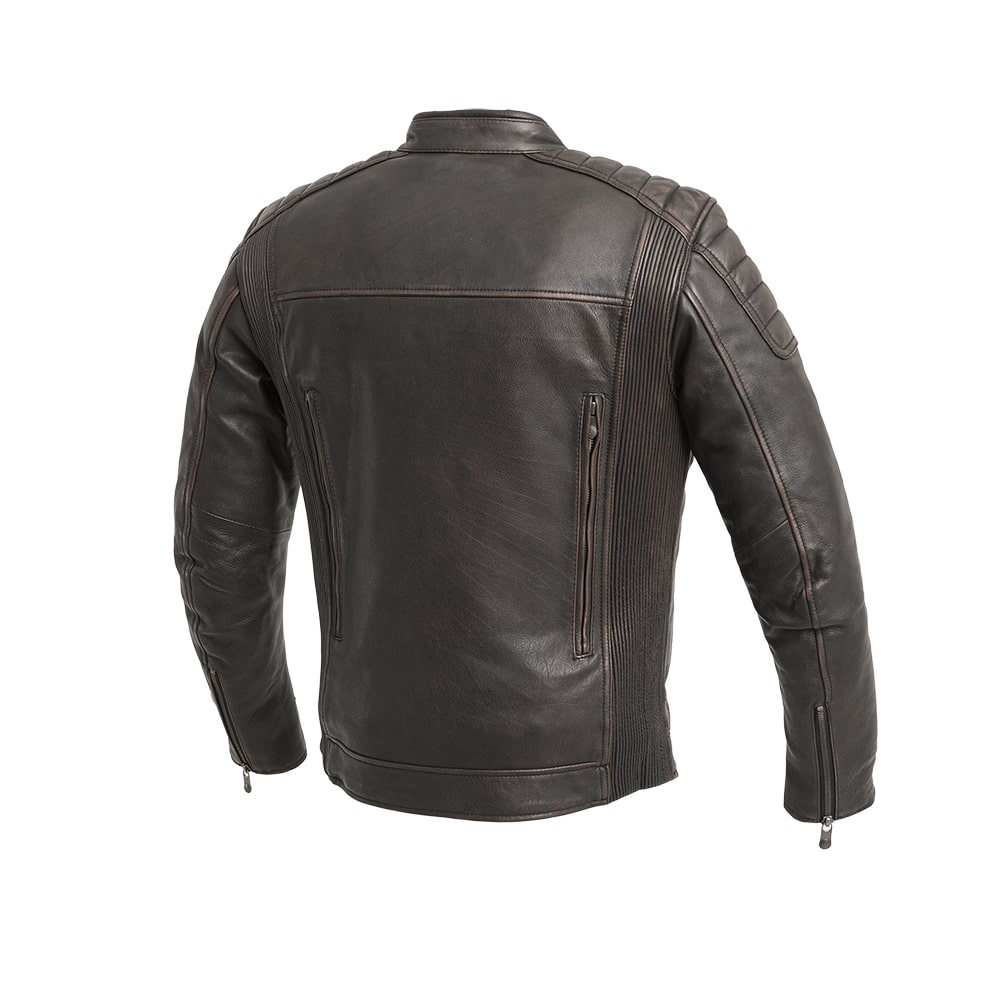 Crusader Men's Motorcycle Leather Jacket Men's Leather Jacket Jackets