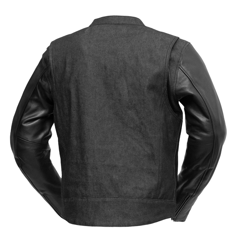 Cutlass - Men's Denim/Leather Jacket Men's Leather/Denim Jacket Jackets
