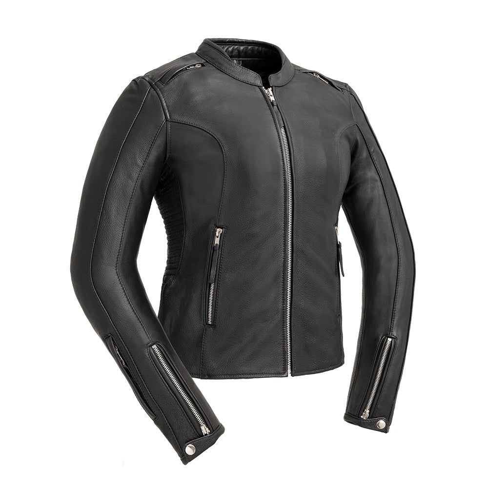 Cyclone - Women's Motorcycle Leather Jacket Women's Leather Jacket Jackets Black XS