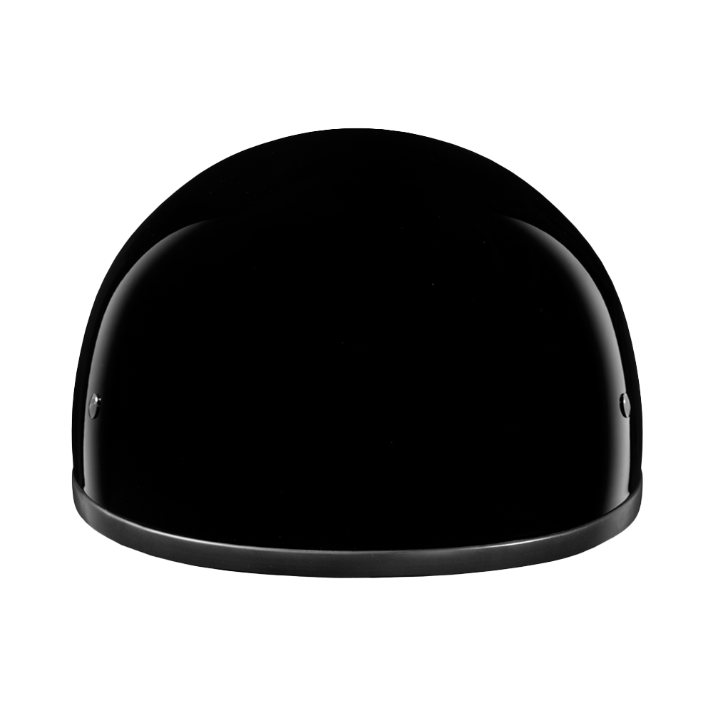 DOT Approved Daytona Skull Cap Half Shell Motorcycle Helmet - Beanie Style for Motorcycles, Cruisers, Scooters, and Mopeds W/O Visor- Hi-Gloss Black DAYTONA SKULL CAP Daytona Helmets