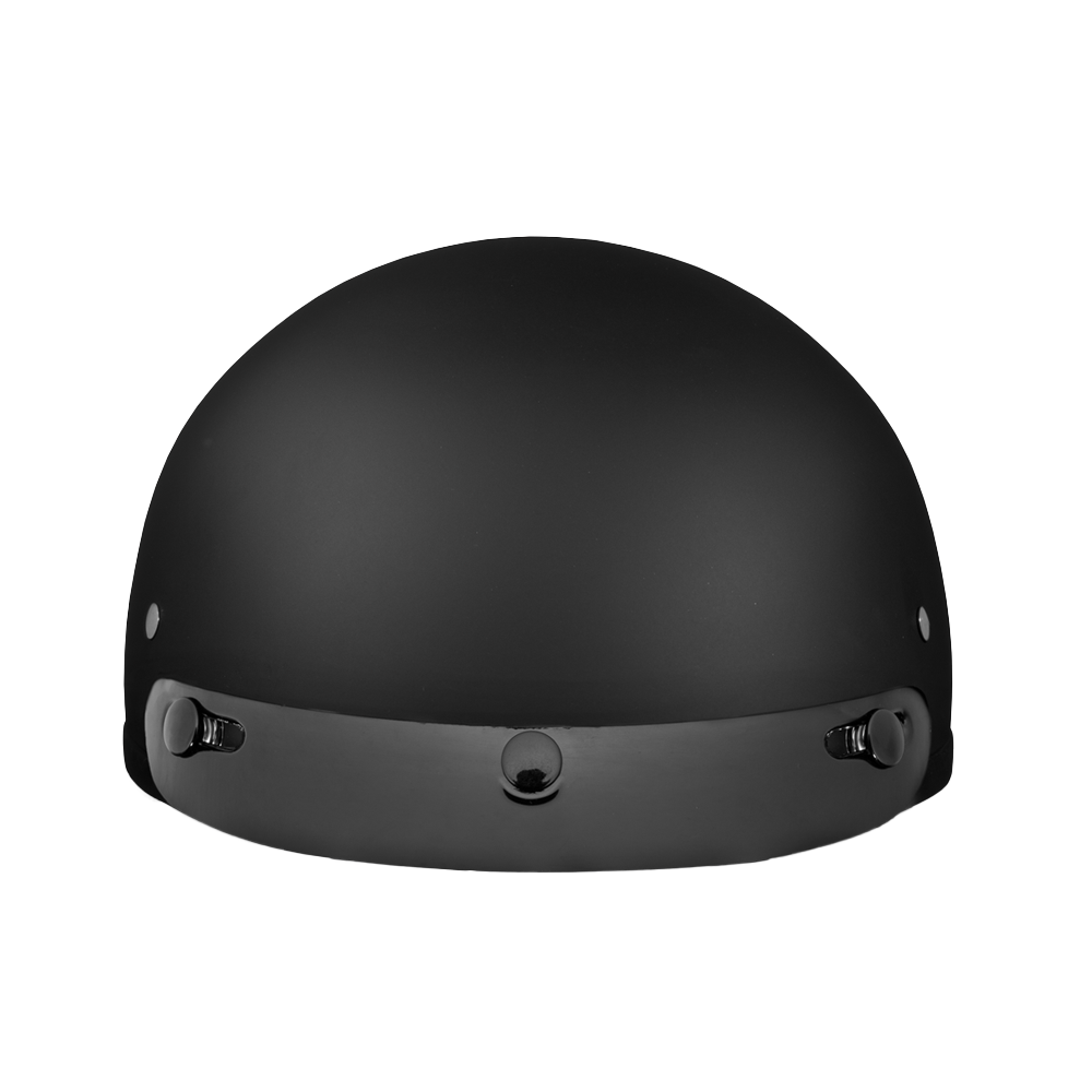 DOT Approved Daytona Skull Cap Half Shell Motorcycle Helmet - Beanie Style for Motorcycles, Cruisers, Scooters, and Mopeds - Dull Black DAYTONA SKULL CAP Daytona Helmets
