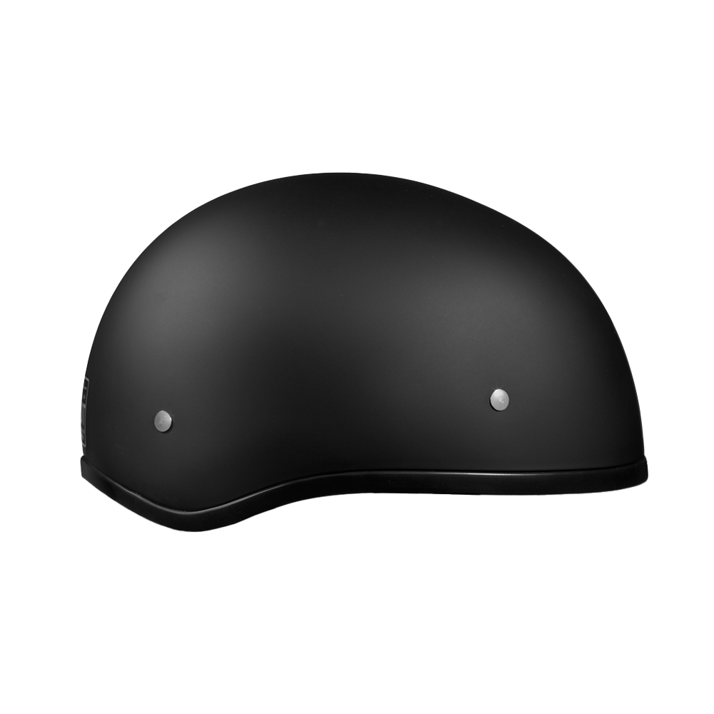 DOT Approved Daytona Skull Cap Half Shell Motorcycle Helmet - Beanie Style for Motorcycles, Cruisers, Scooters, and Mopeds W/O Visor- Dull Black DAYTONA SKULL CAP Daytona Helmets