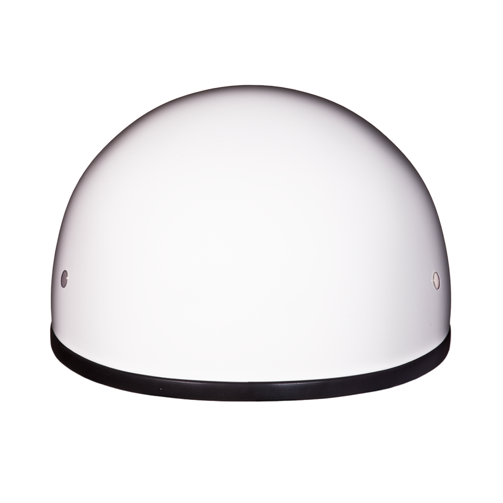 DOT Approved Daytona Skull Cap Half Shell Motorcycle Helmet - Beanie Style for Motorcycles, Cruisers, Scooters, and Mopeds W/O Visor- Hi-Gloss White DAYTONA SKULL CAP Daytona Helmets