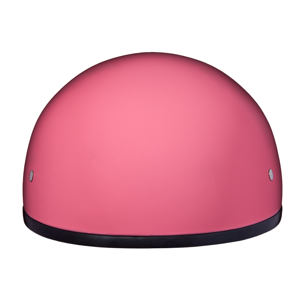 DOT Approved Daytona Skull Cap Half Shell Motorcycle Helmet - Beanie Style for Motorcycles, Cruisers, Scooters, and Mopeds W/O Visor- Hi-Gloss Pink DAYTONA SKULL CAP Daytona Helmets