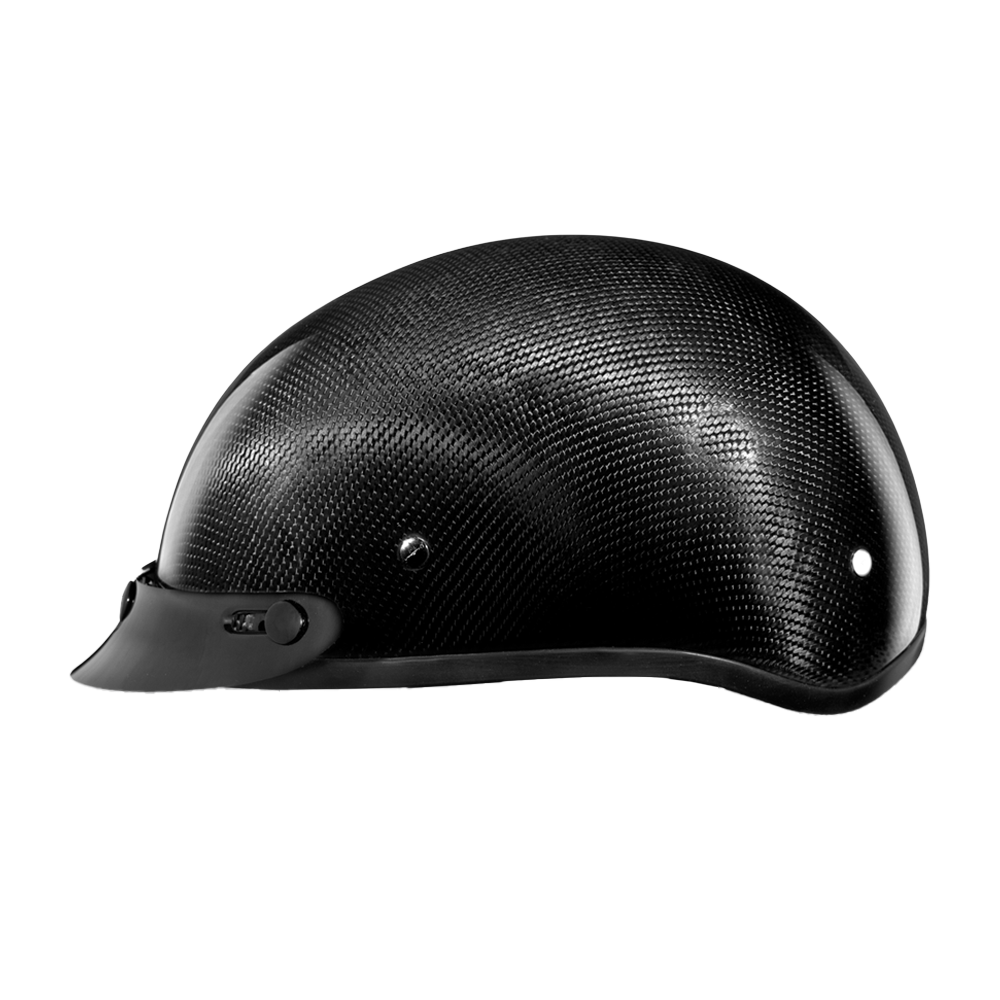 D.O.T. Daytona Skull Cap- Grey Carbon Fiber DAYTONA SKULL CAP - CARBON FIBER Daytona Helmets