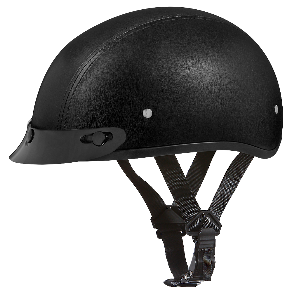 D.O.T. Daytona Skull Cap- Leather Covered DAYTONA SKULL CAP - LEATHER Daytona Helmets