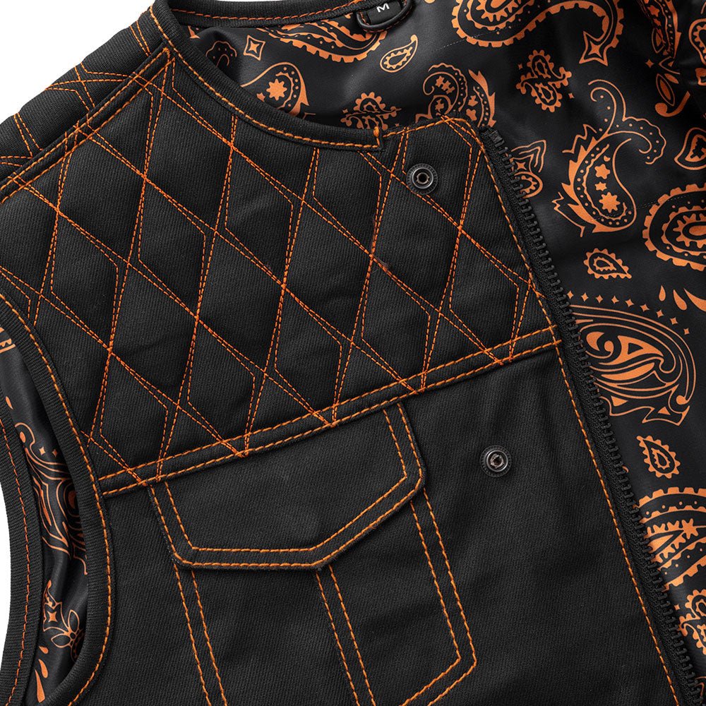 Dart - Men's Denim Vest - Limited Edition Factory Customs First Manufacturing Company