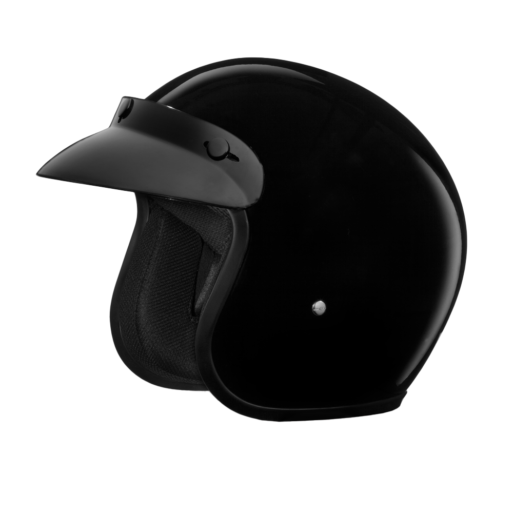 D.O.T. Daytona Cruiser- Hi-Gloss Black CRUISER Daytona Helmets
