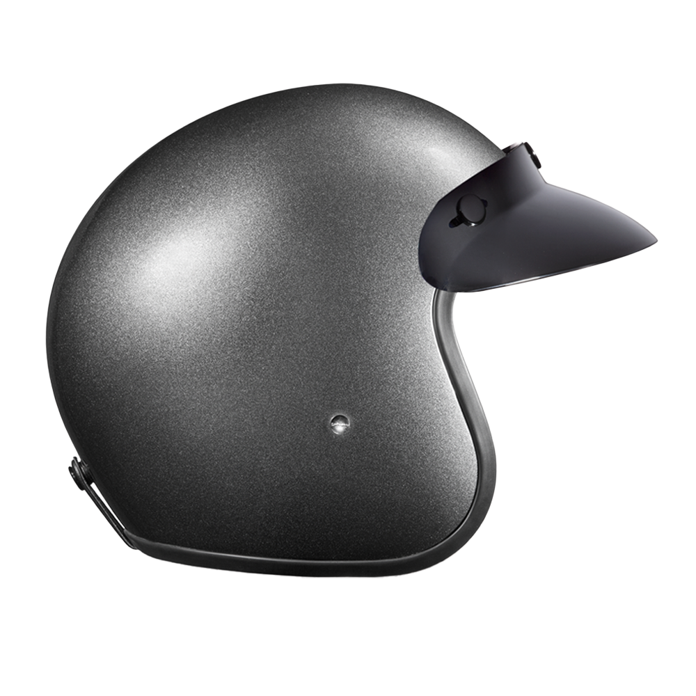 D.O.T. Daytona Cruiser- Gun Metal Grey Metallic CRUISER Daytona Helmets