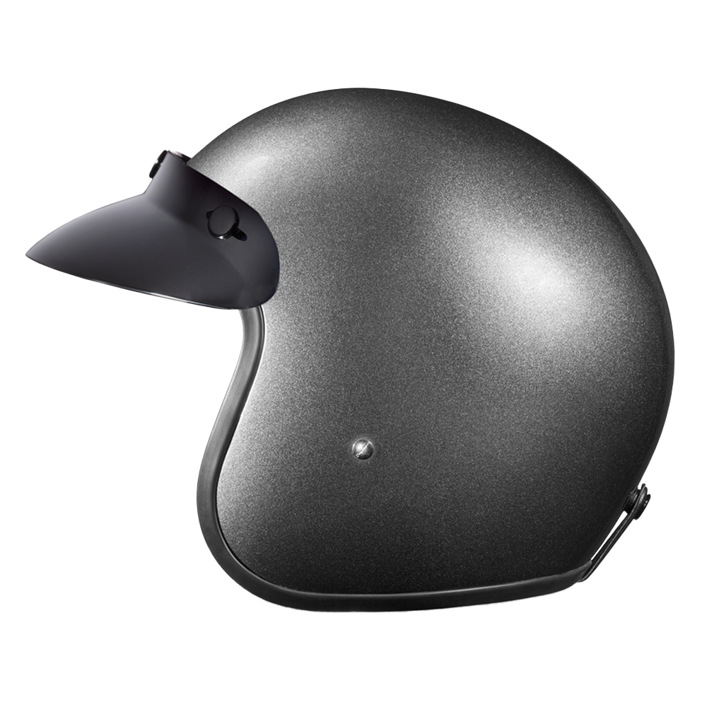 D.O.T. Daytona Cruiser- Gun Metal Grey Metallic CRUISER Daytona Helmets