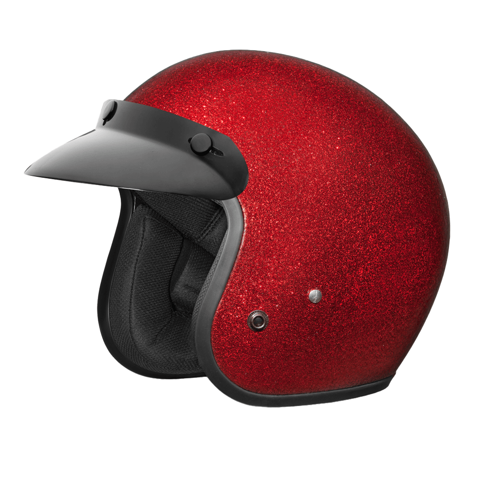 D.O.T. Daytona Cruiser- Red Metal Flake CRUISER - METAL FLAKE Daytona Helmets