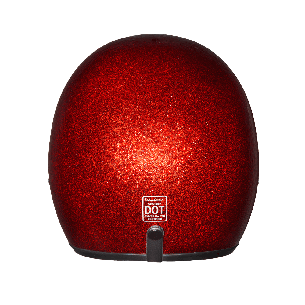 D.O.T. Daytona Cruiser- Red Metal Flake CRUISER - METAL FLAKE Daytona Helmets